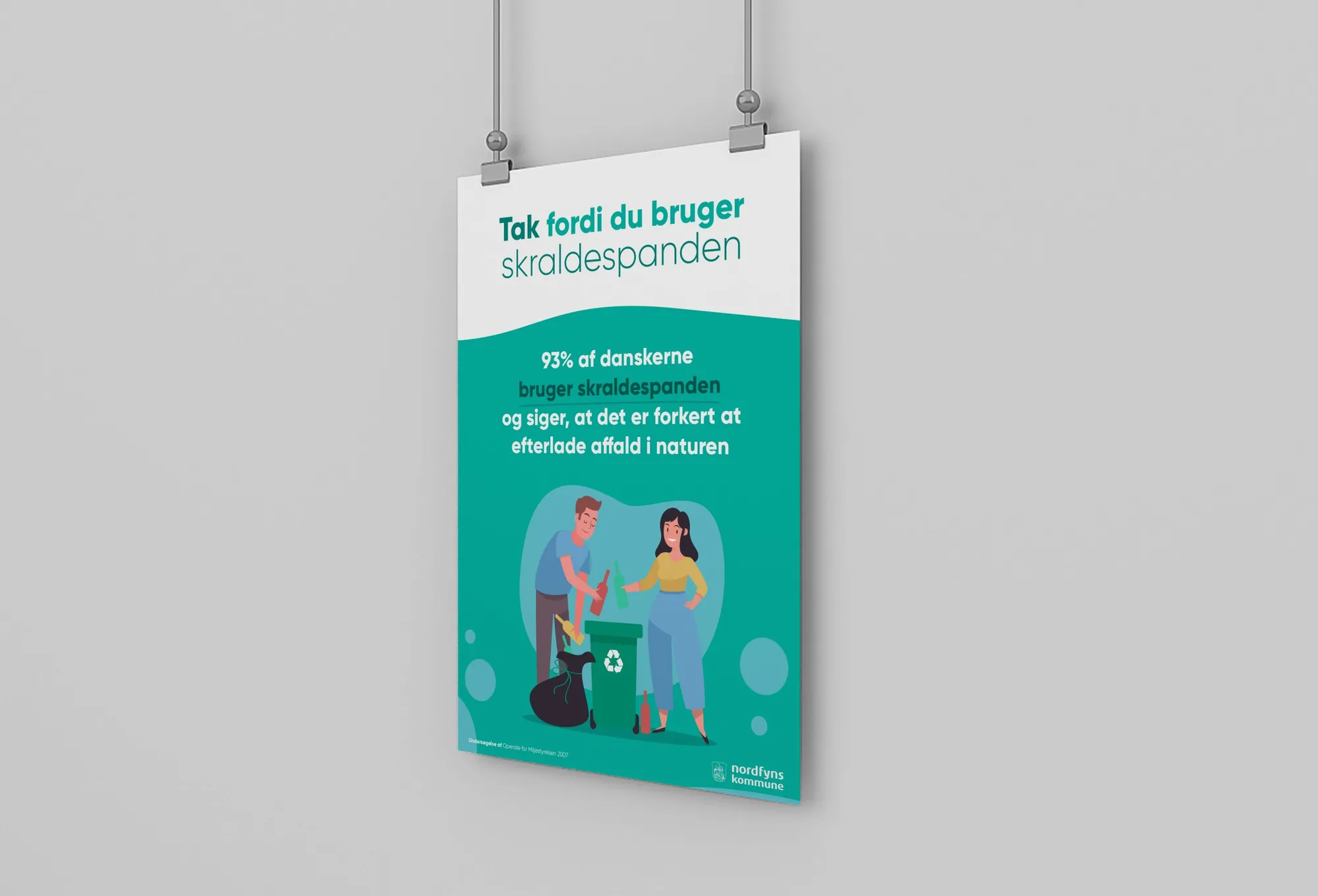 Skraldespandsplakat – plakat, nudging