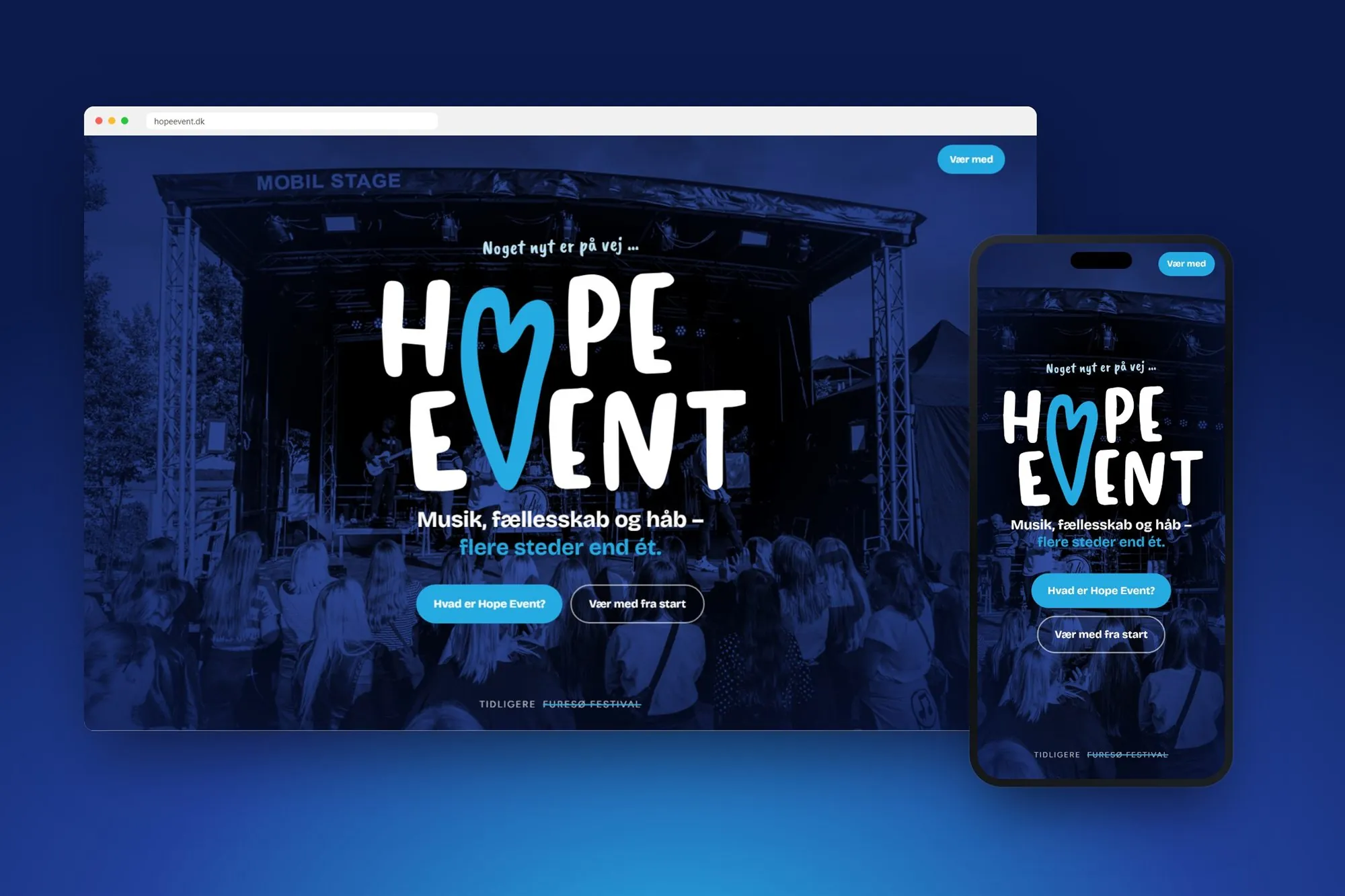 Hope Event – logo, hjemmeside, navneskifte